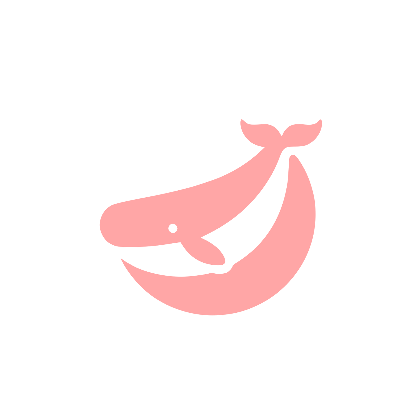 Whale Logo Design #ffa6a6