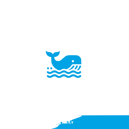 Whale Logo Design #00a3e4