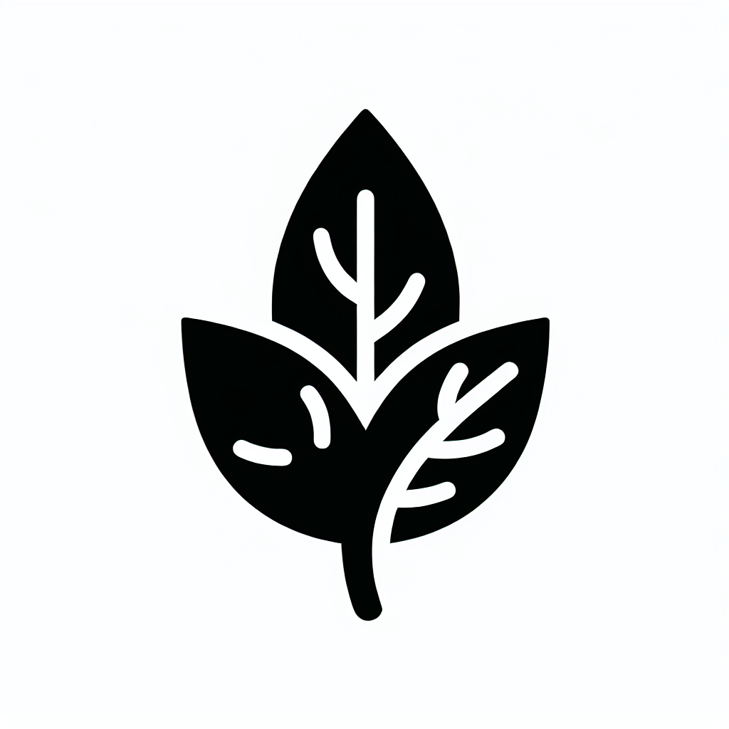 Three Leaves Emblem Logo