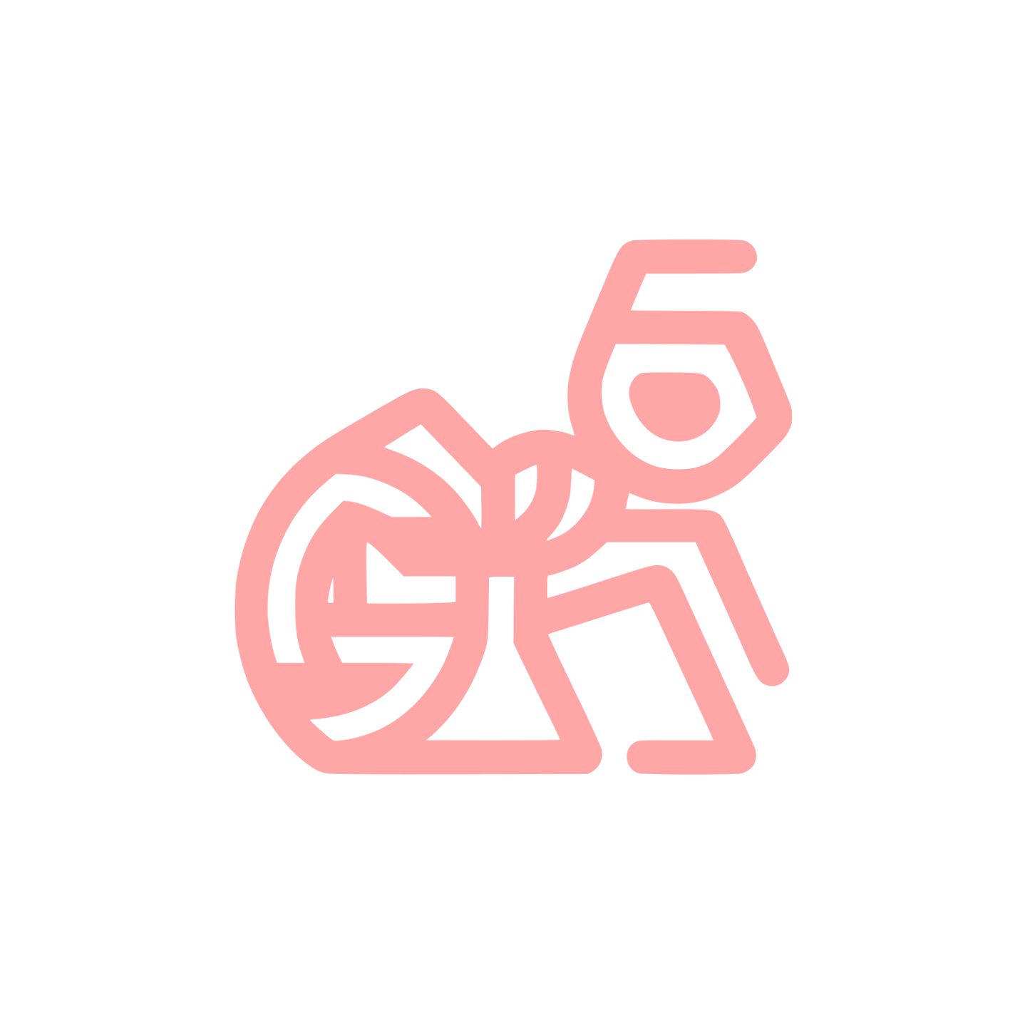 Ant Geometric Logo #ffa6a6