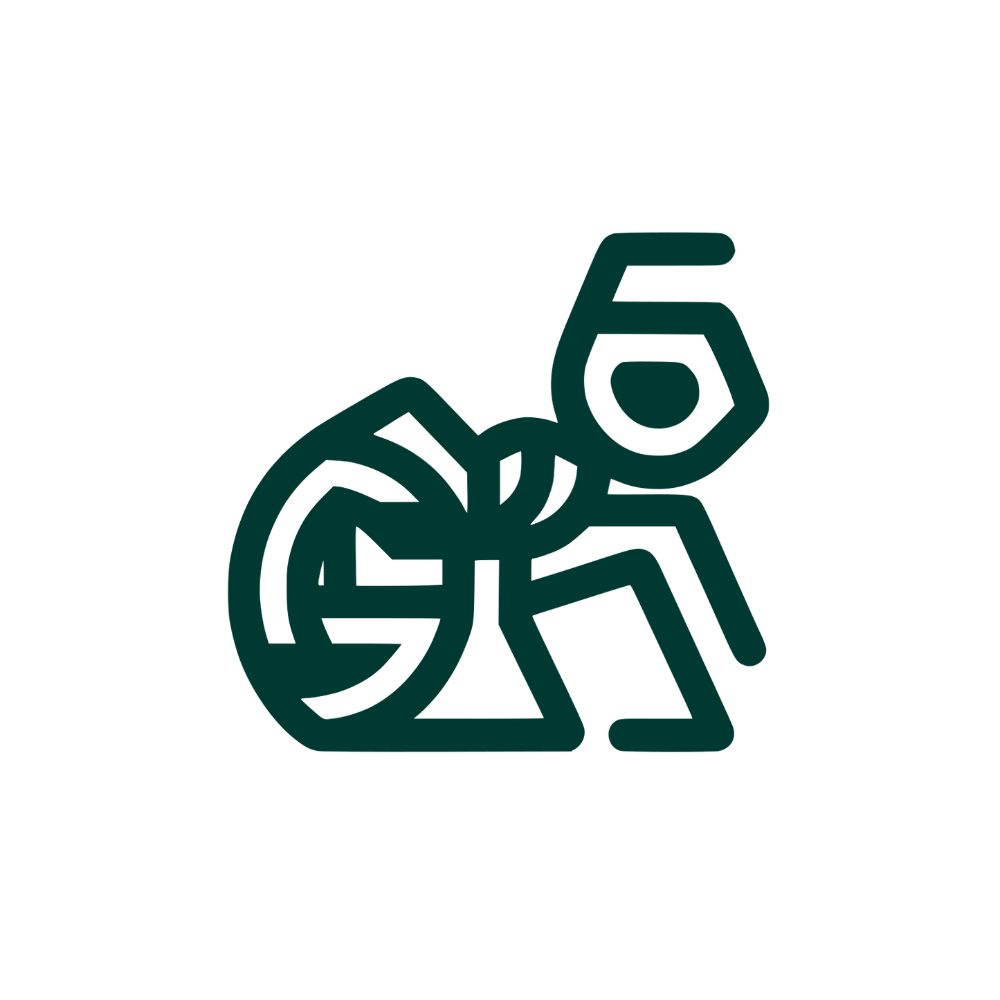 Ant Geometric Logo #003932