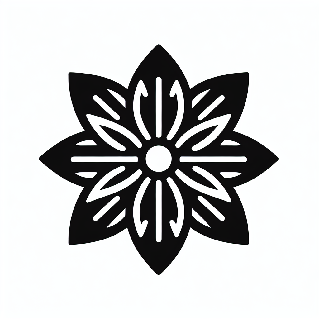 Layered Flower Petal Logo