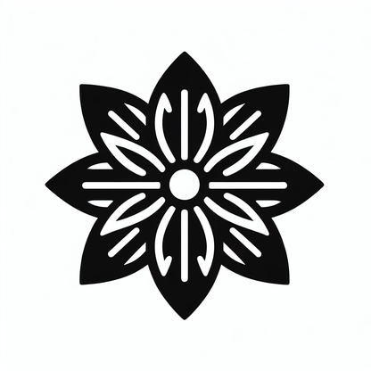 Layered Flower Petal Logo
