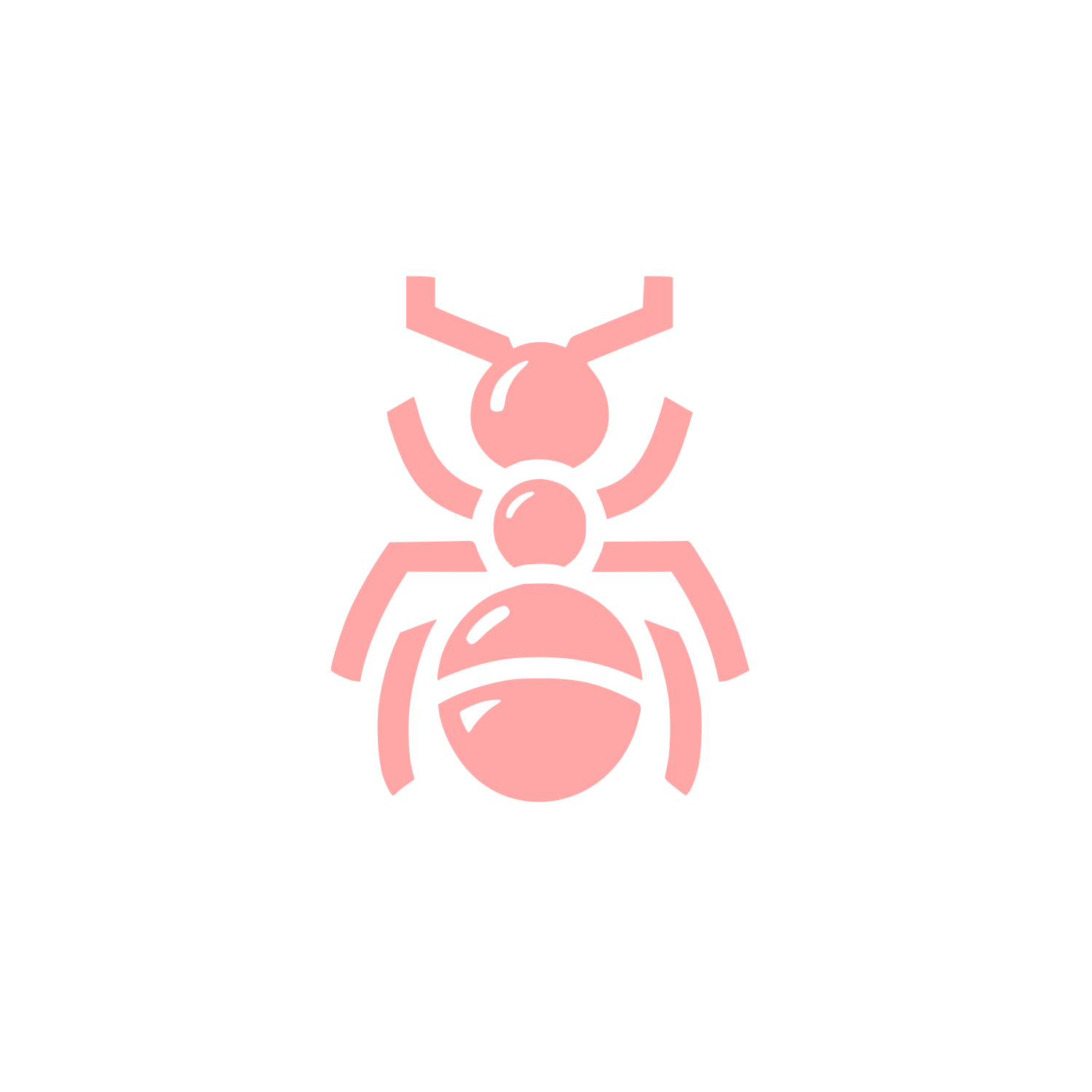 Ant Logo Design #ffa6a6