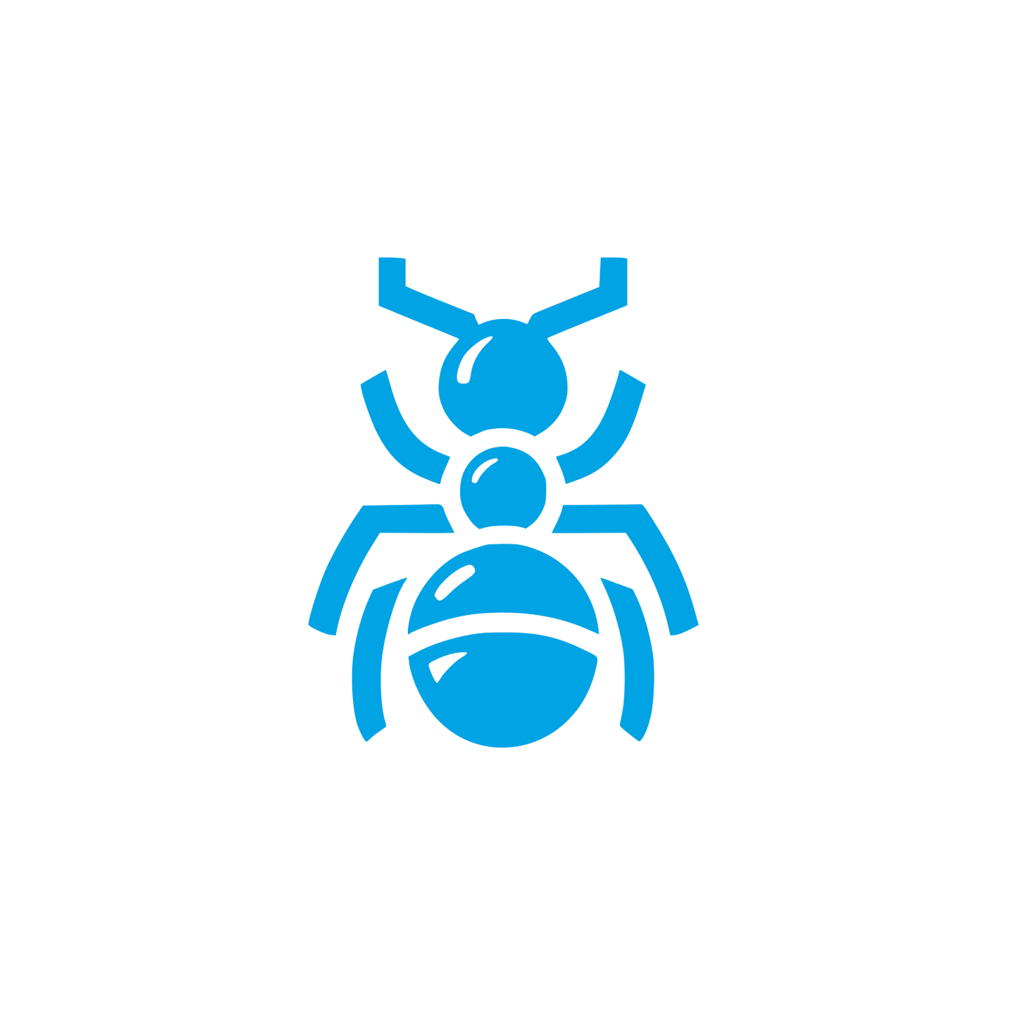 Ant Logo Design #00a3e4