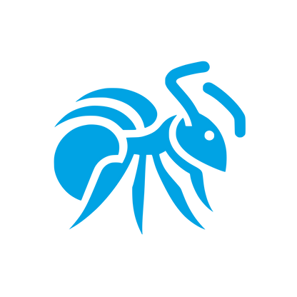 Ant Logo Design #00a3e4