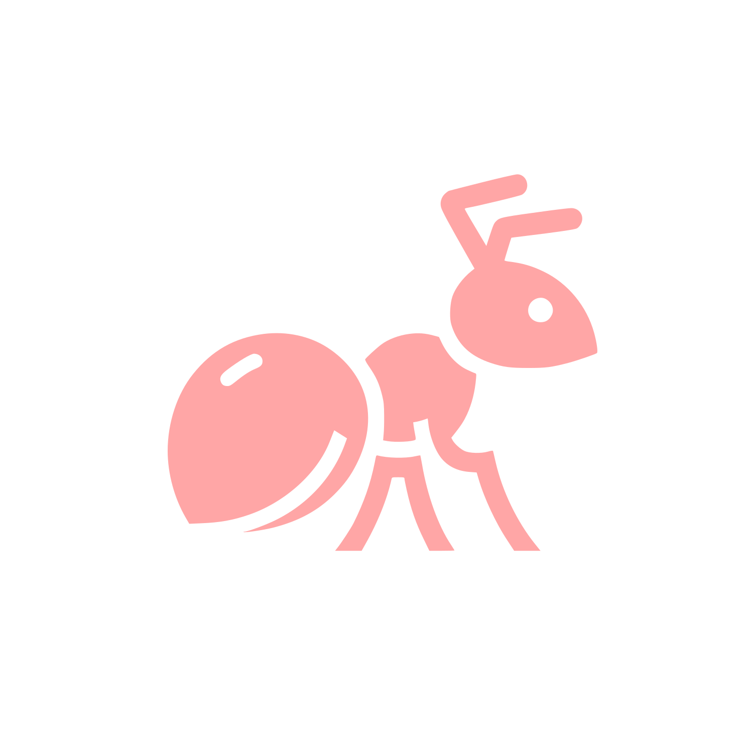 Ant Logo Design #ffa6a6