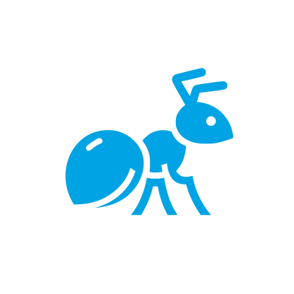 Ant Logo Design #00a3e4