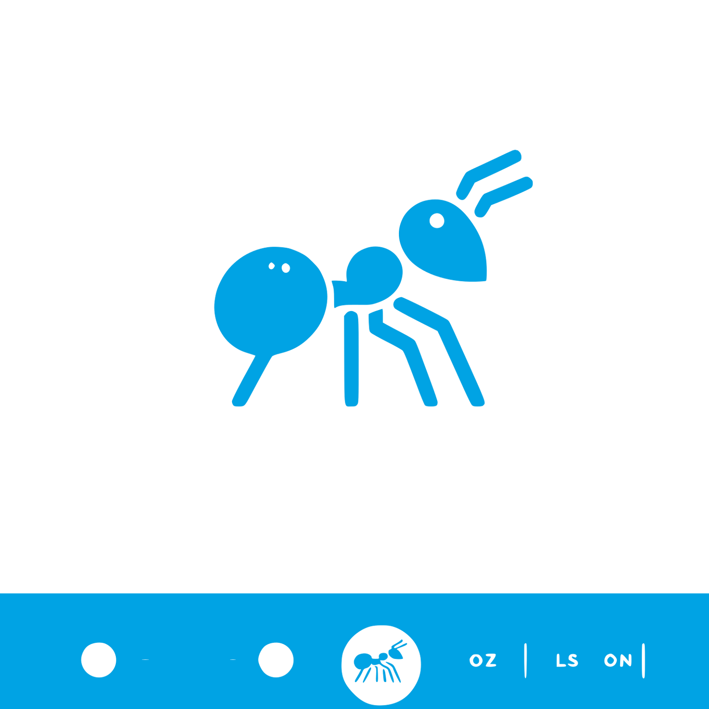 Ant Logo Design #00a3e4