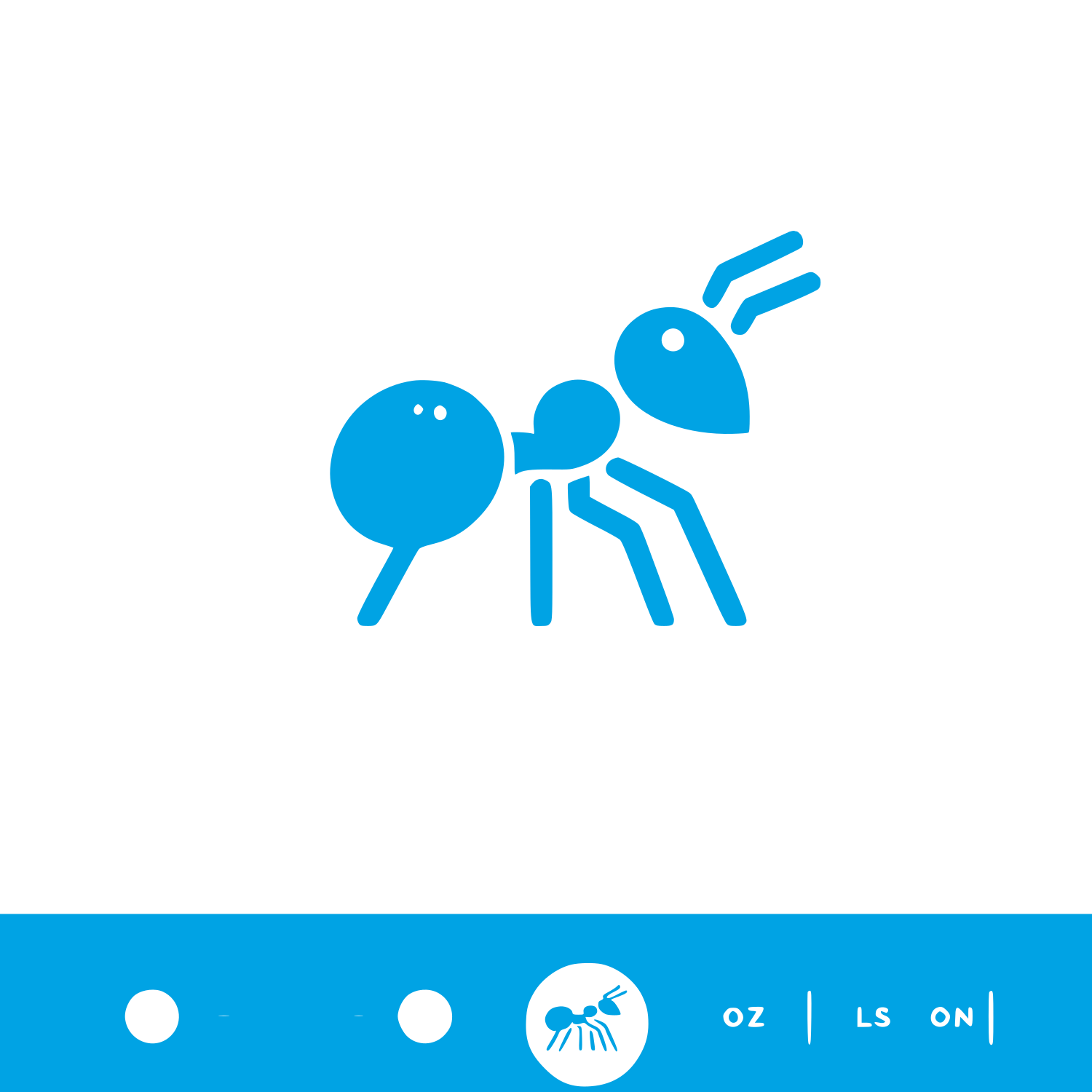 Ant Logo Design #00a3e4