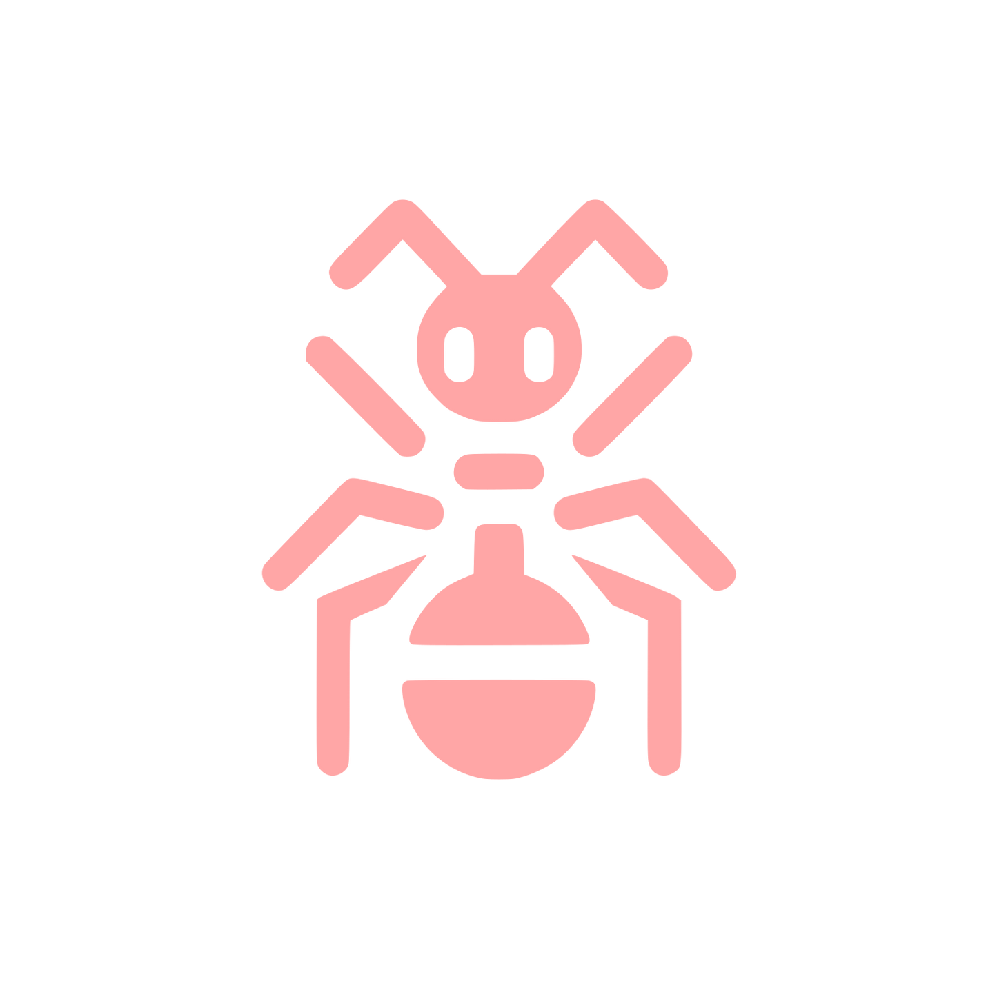 Ant Logo Design #ffa6a6