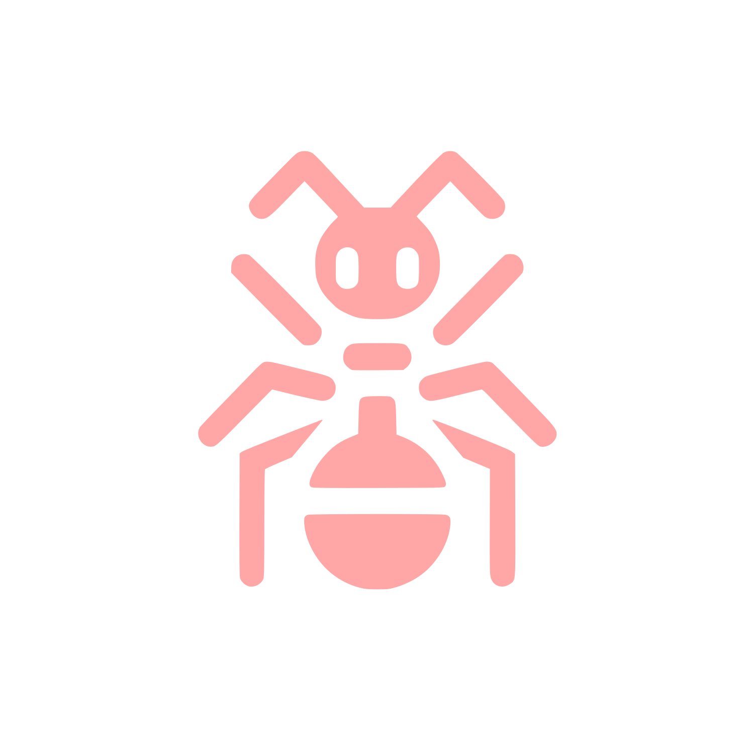 Ant Logo Design #ffa6a6