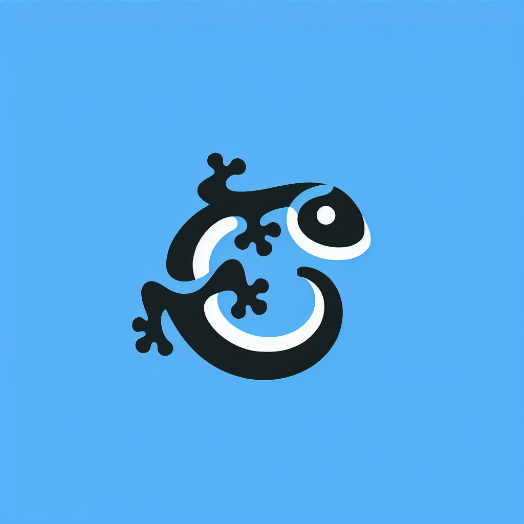 Logo with Geckos Design