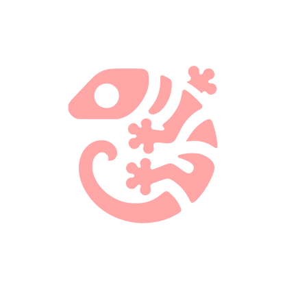 Logo of a Lizard #ffa6a6
