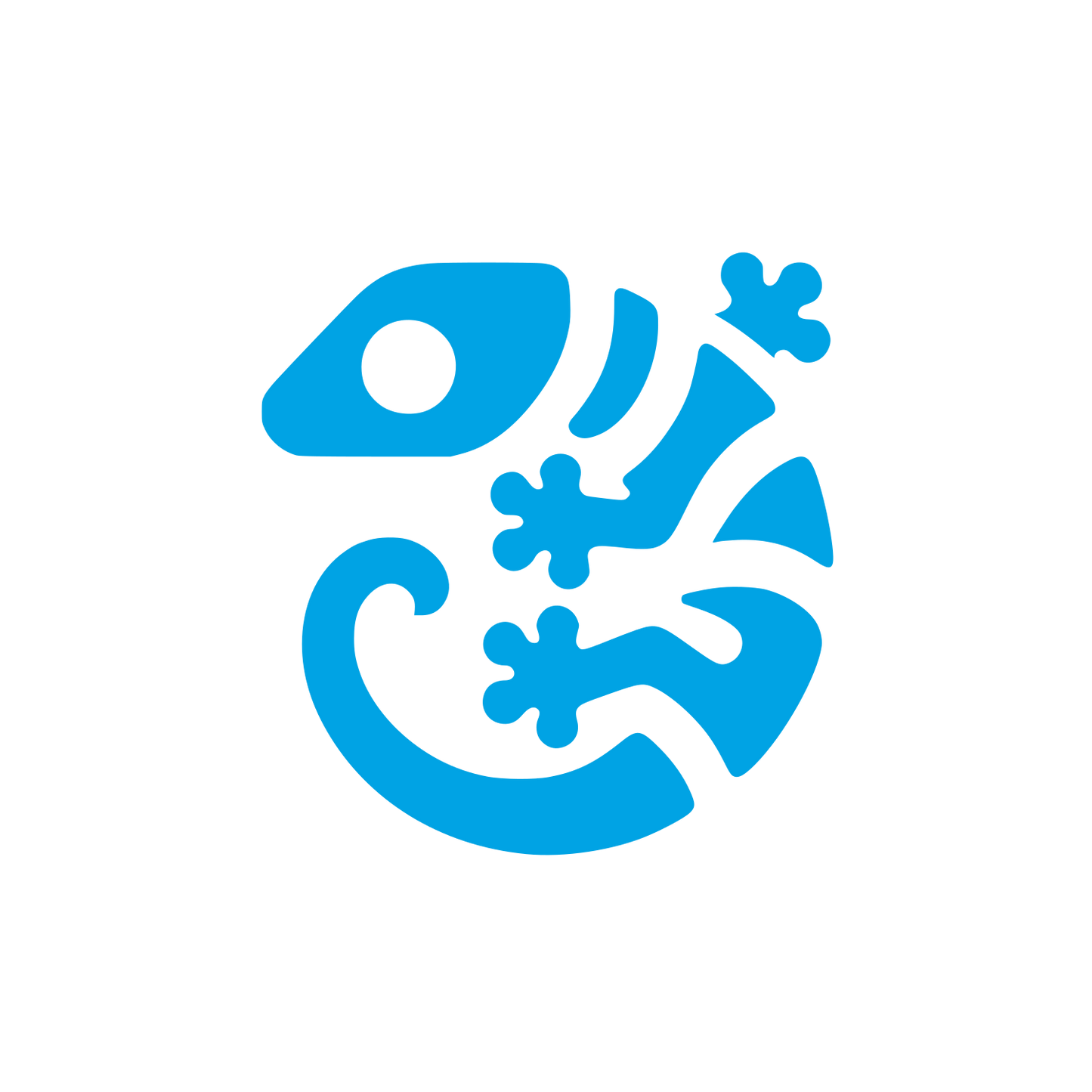 Logo of a Lizard #00a3e4