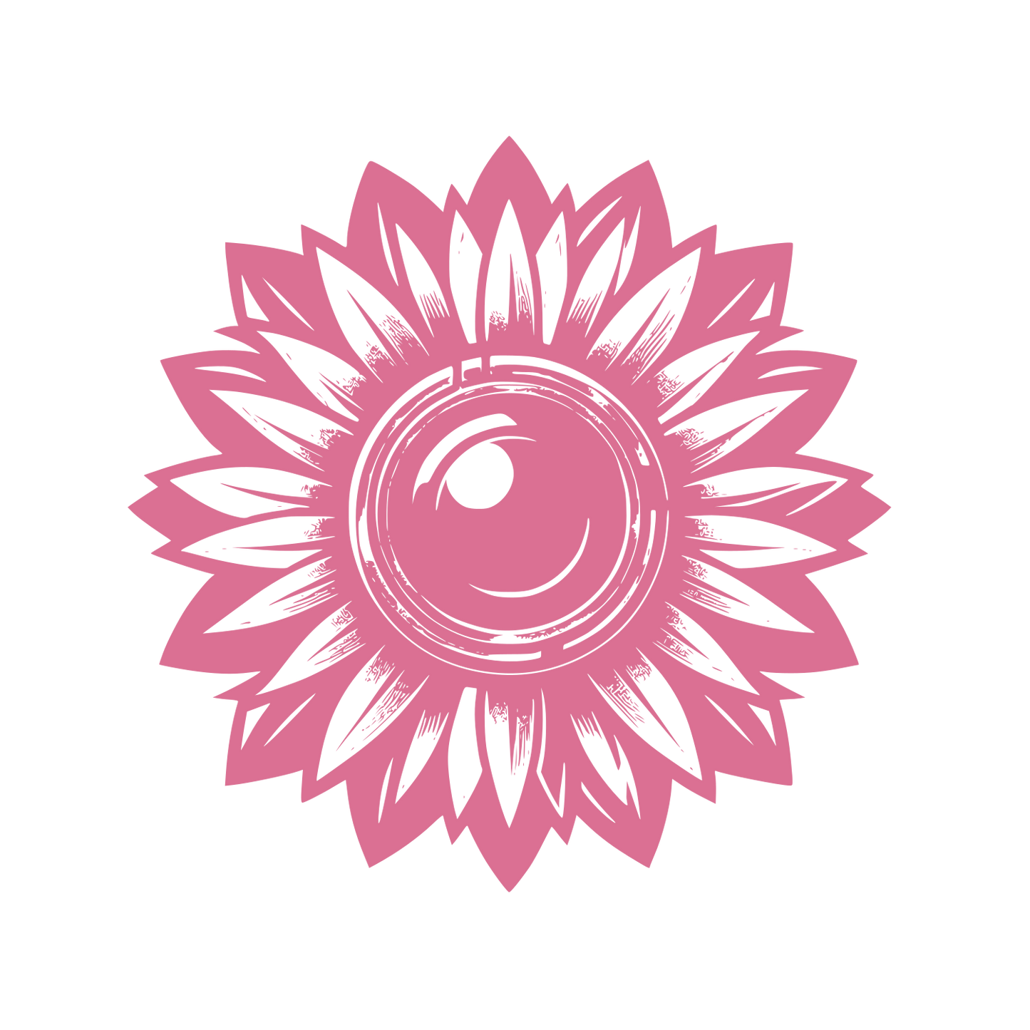 Sunflower Radial Logo #DB7093