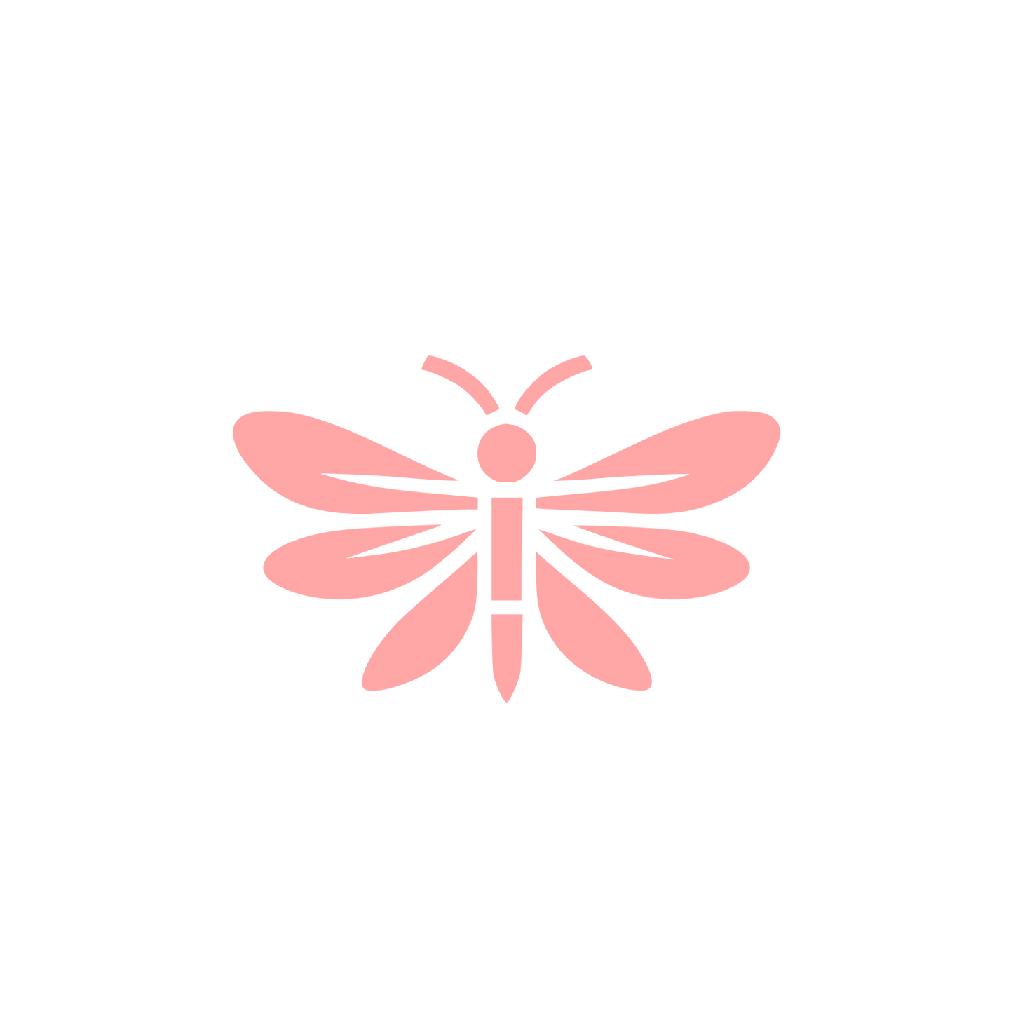 Logo of a Butterfly #ffa6a6