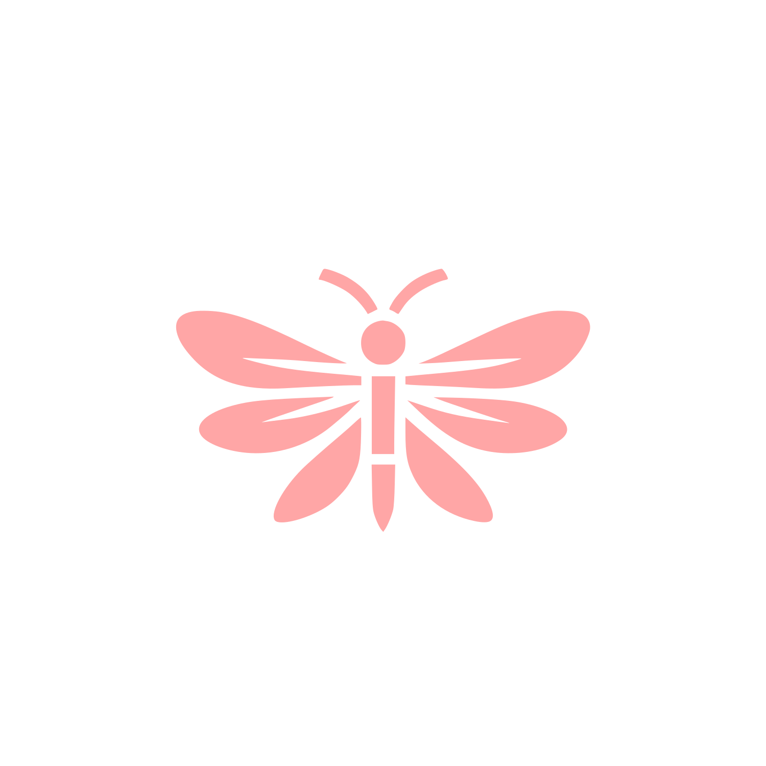 Logo of a Butterfly #ffa6a6