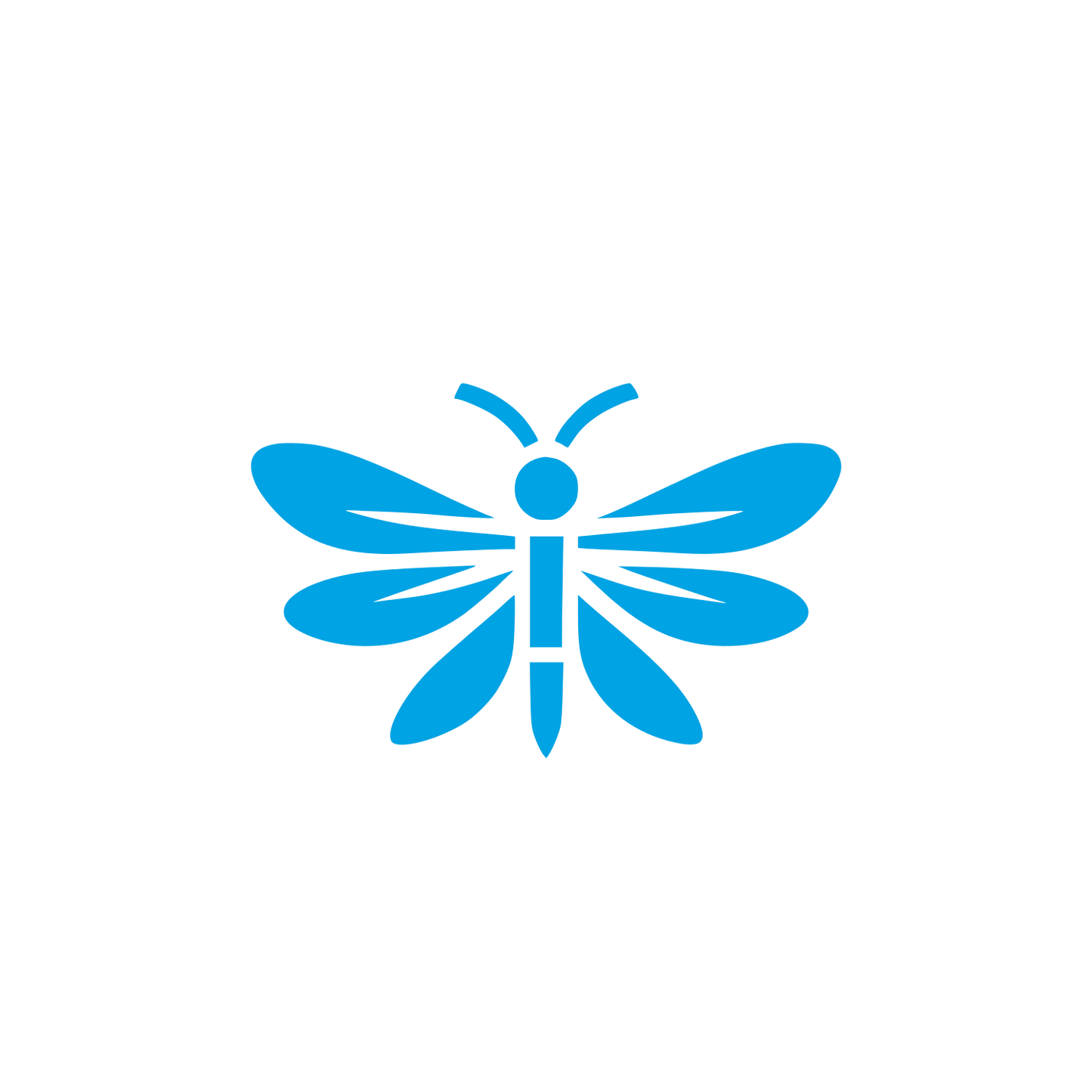 Logo of a Butterfly #00a3e4