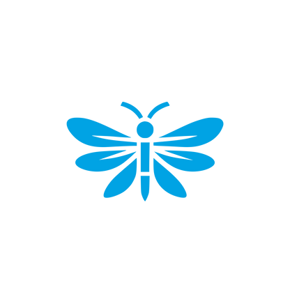 Logo of a Butterfly #00a3e4