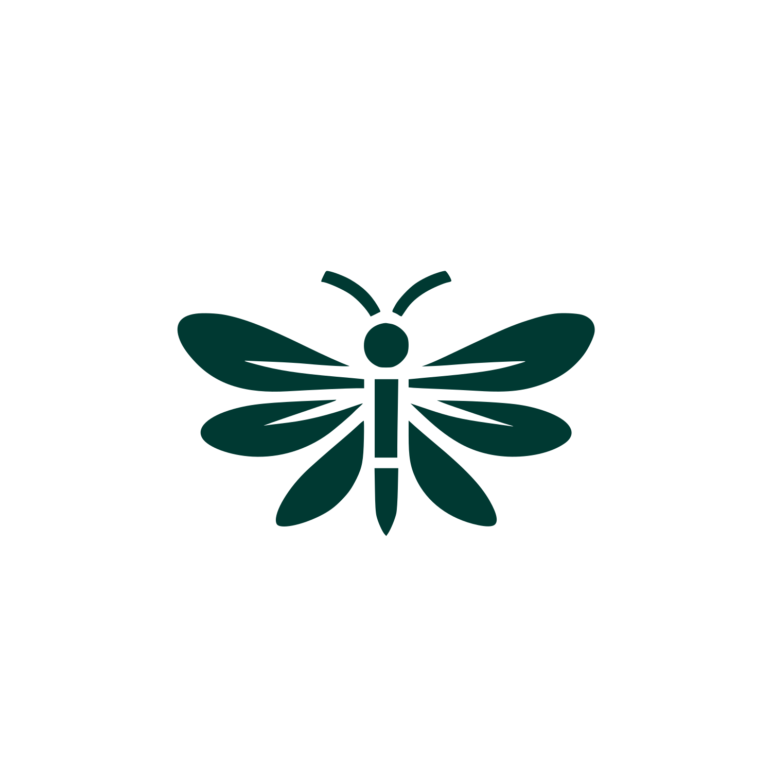 Logo of a Butterfly #003932