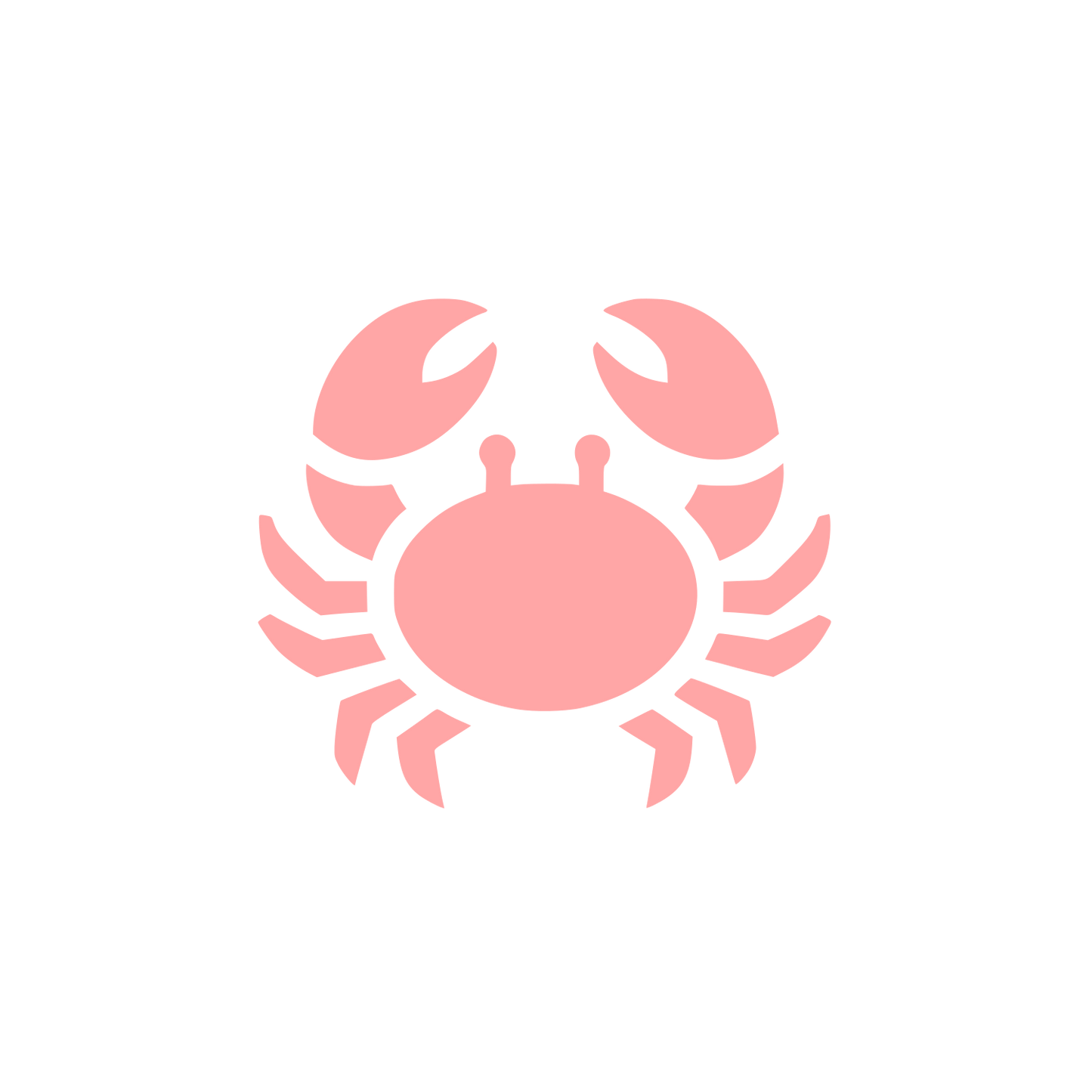 Crab Logo Design #ffa6a6