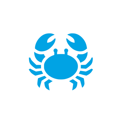 Crab Logo Design #00a3e4