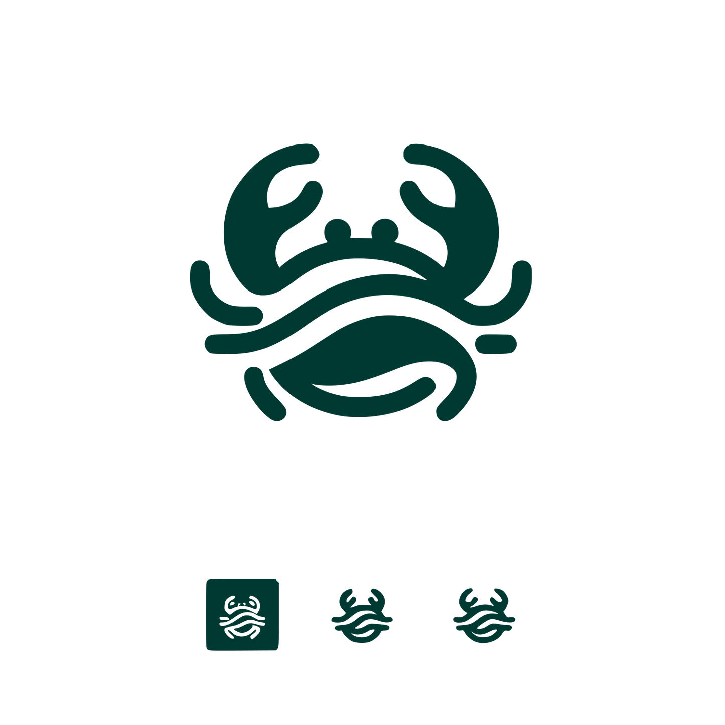 Crab Logo Design #003932