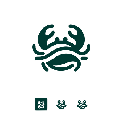 Crab Logo Design #003932