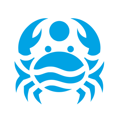 Crab Logo Design #00a3e4