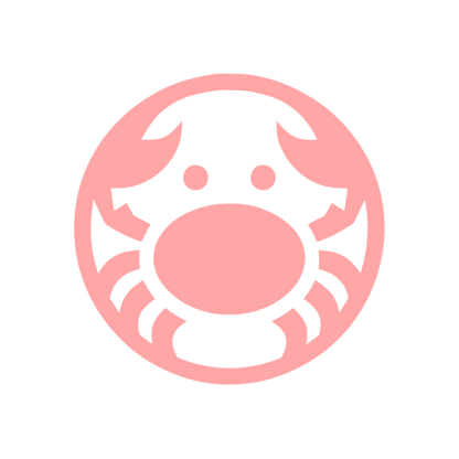 Crab Logo Design #ffa6a6