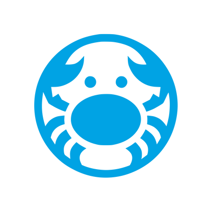 Crab Logo Design #00a3e4