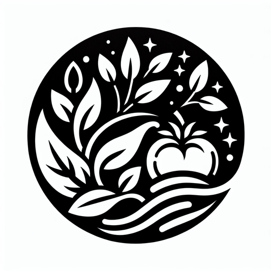 Fruit and Leaves Circle Logo