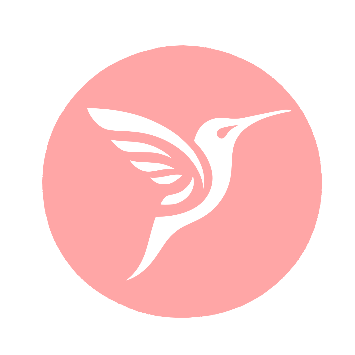 Logo of Hummingbird Design #ffa6a6