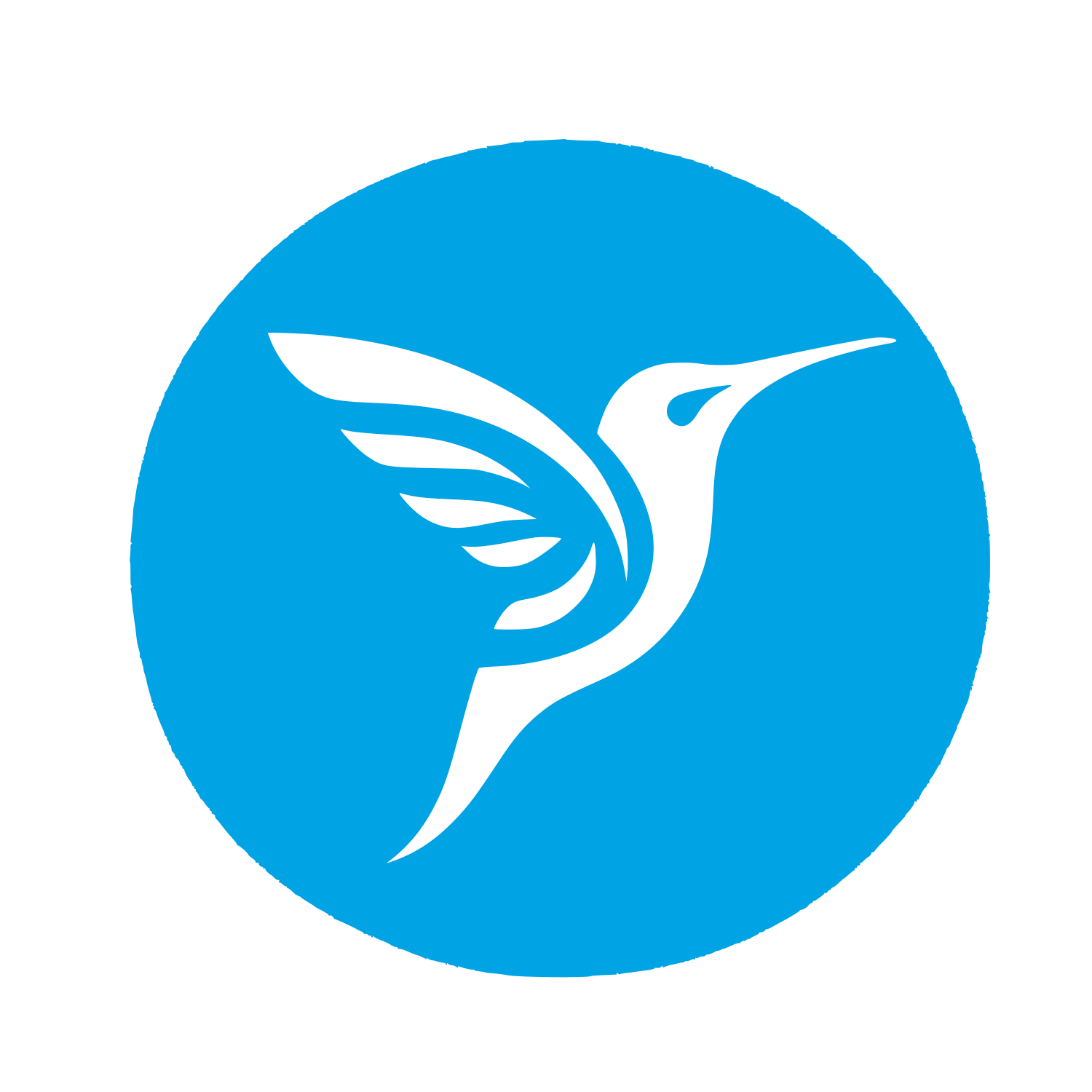Logo of Hummingbird Design #00a3e4