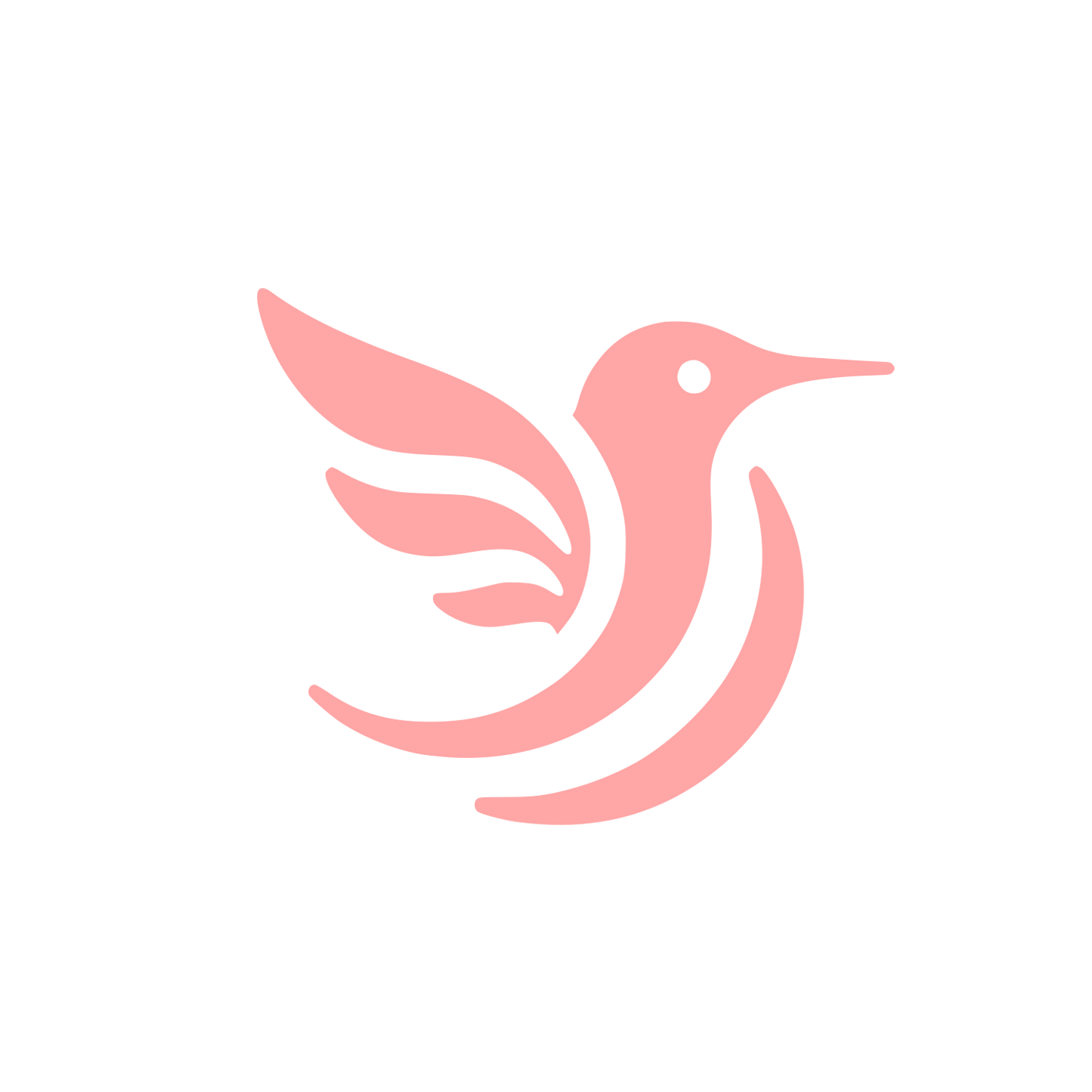 Logo of a Bird #ffa6a6