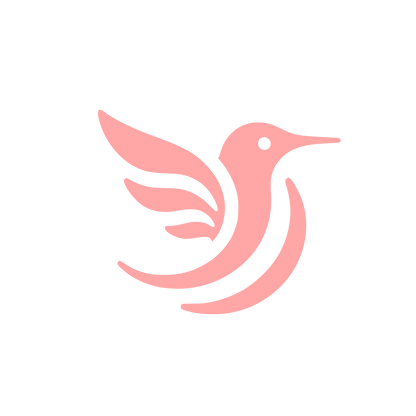 Logo of a Bird #ffa6a6