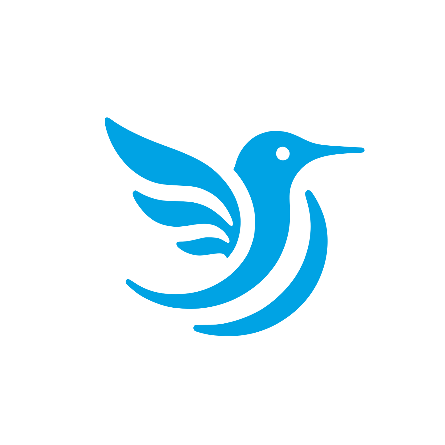 Logo of a Bird #00a3e4