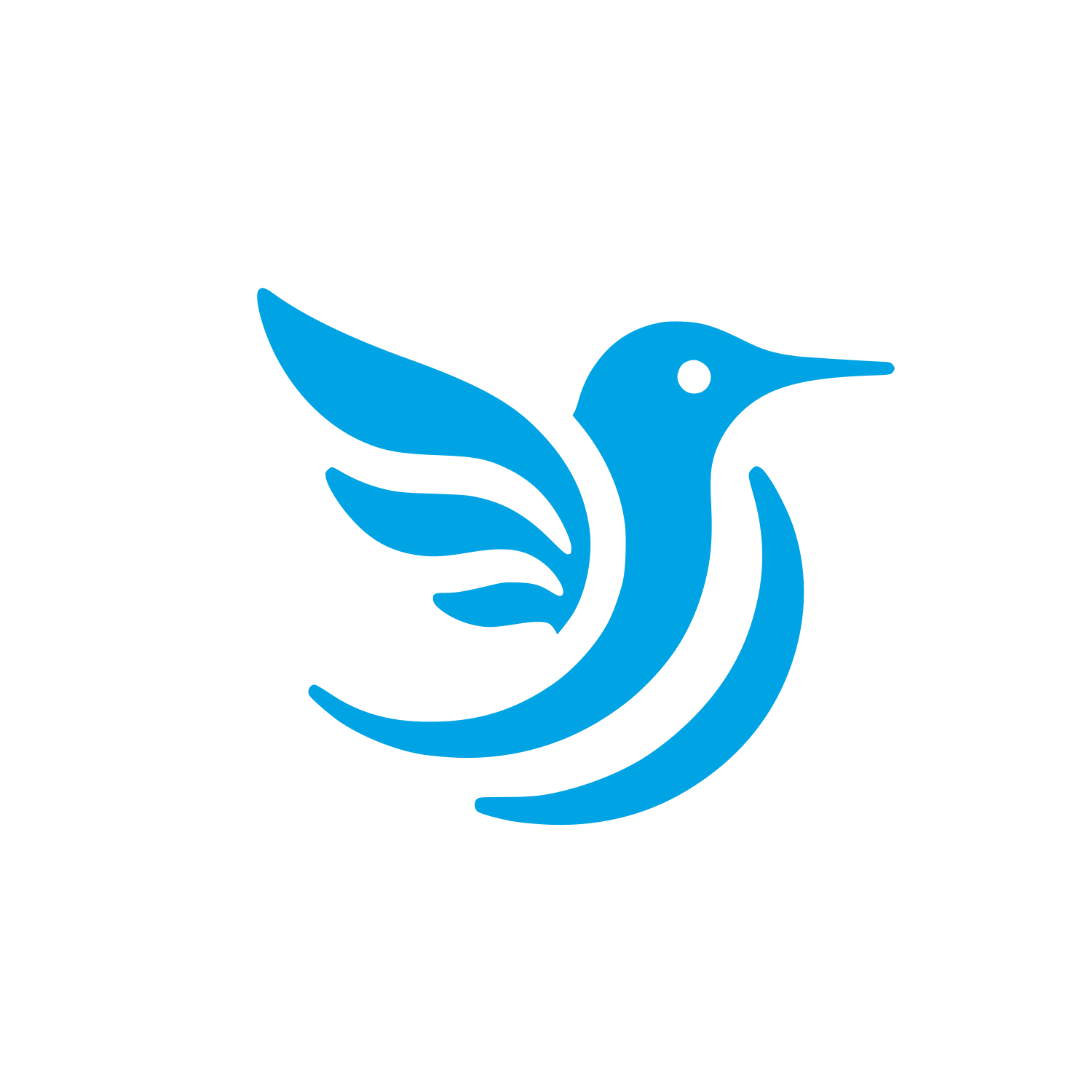 Logo of a Bird #00a3e4