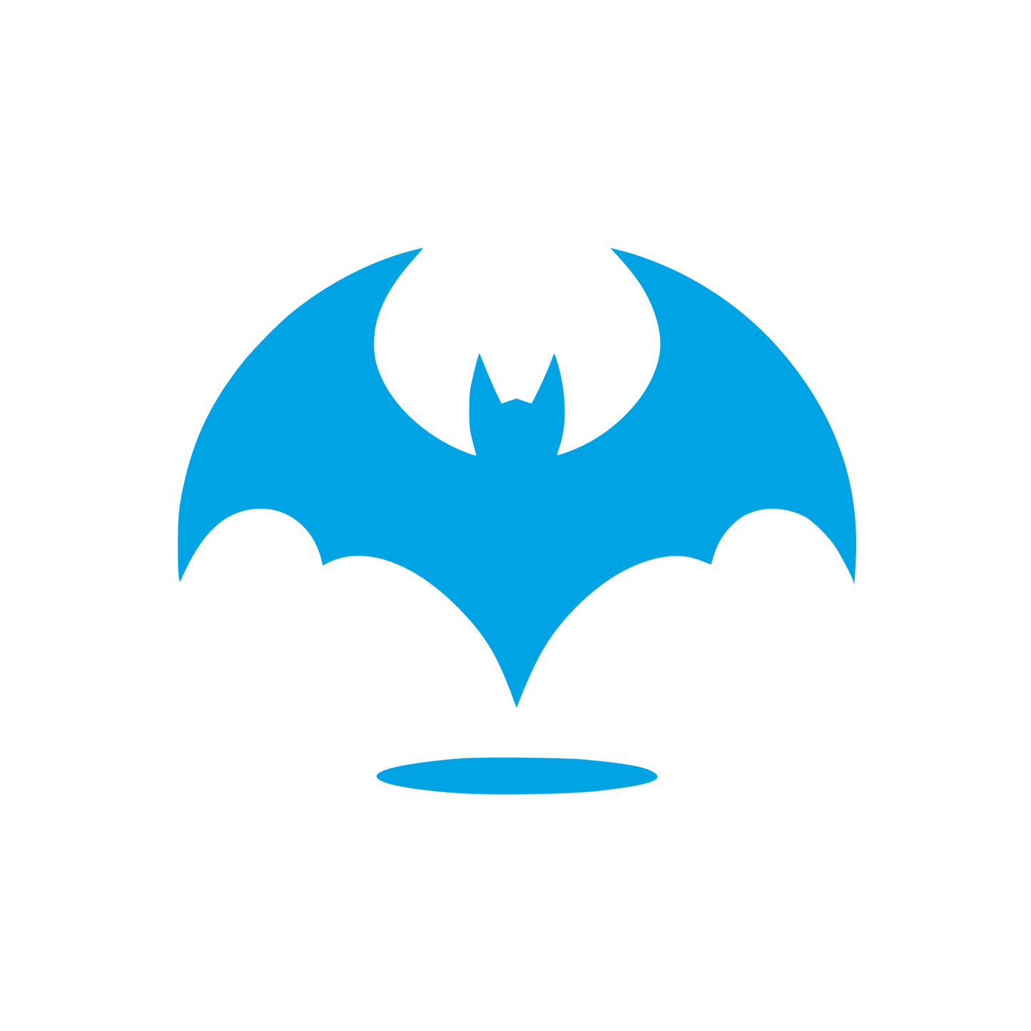 Bat Logo Design #00a3e4