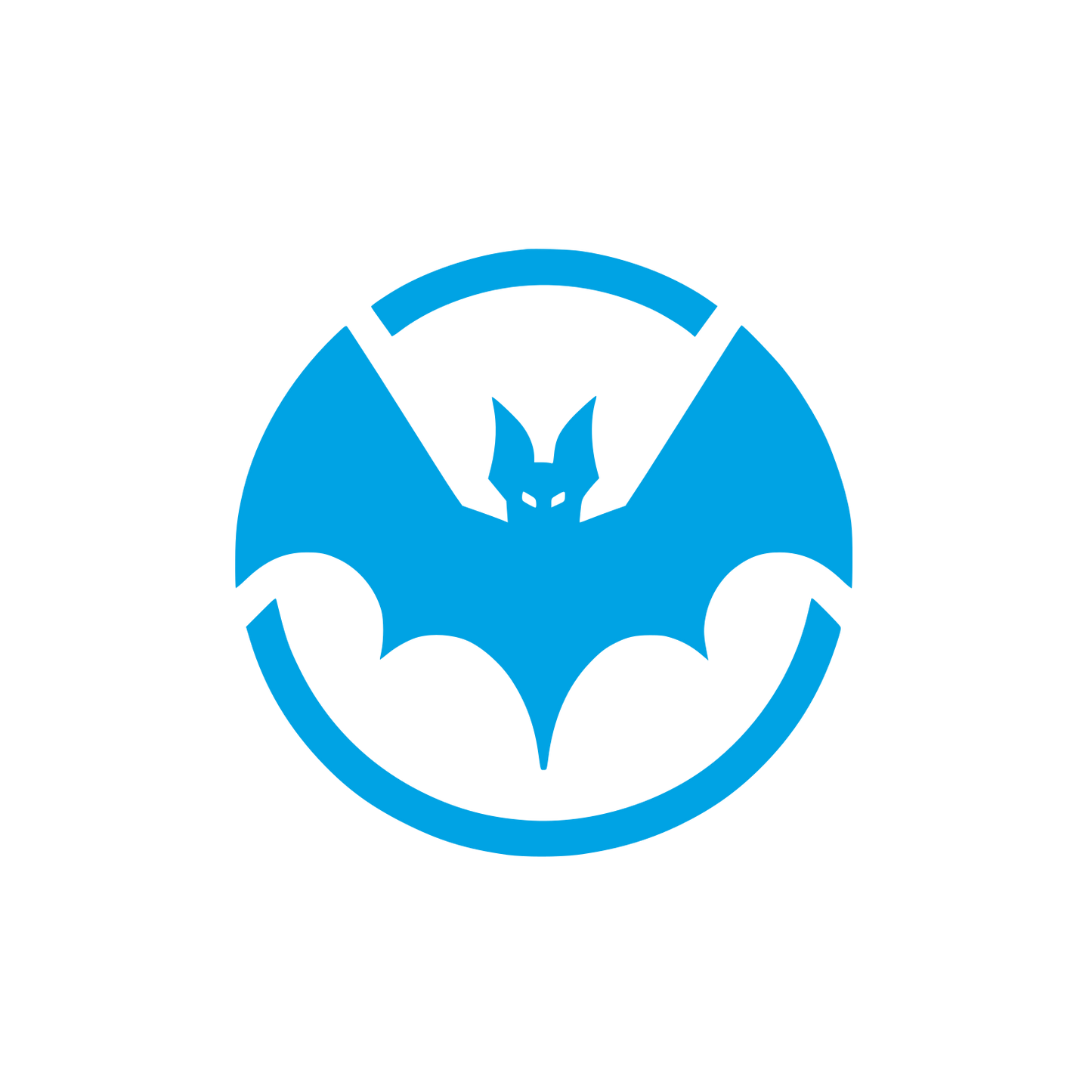 Bat Logo Design #00a3e4