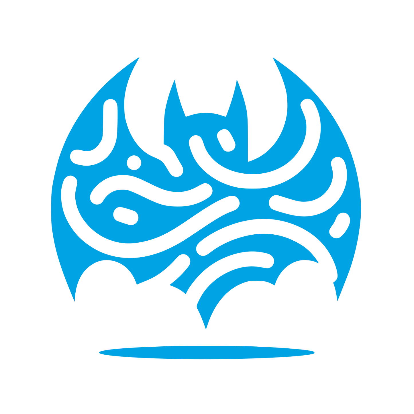 Bat Logo #00a3e4