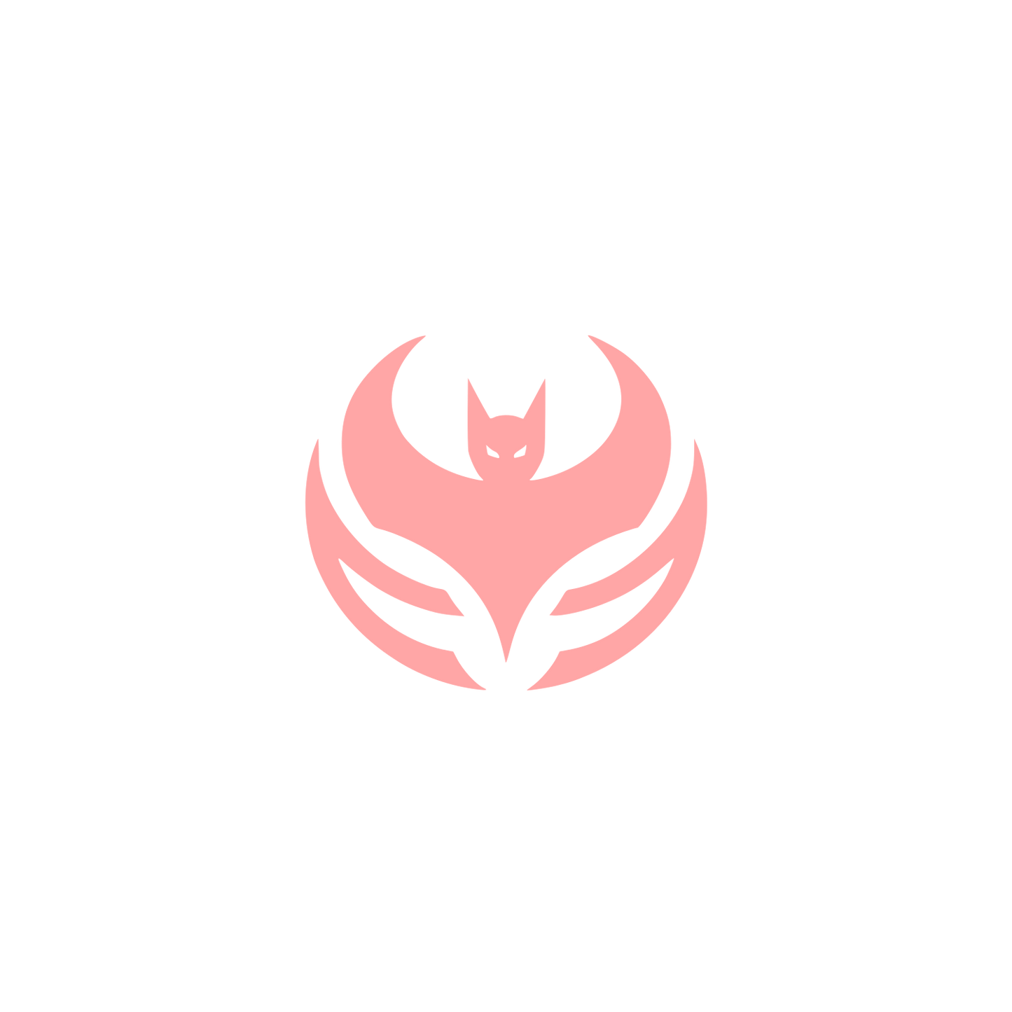 Bold Bat Logo #ffa6a6