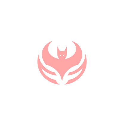 Bold Bat Logo #ffa6a6