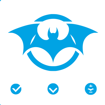 Bat Logo Design #00a3e4