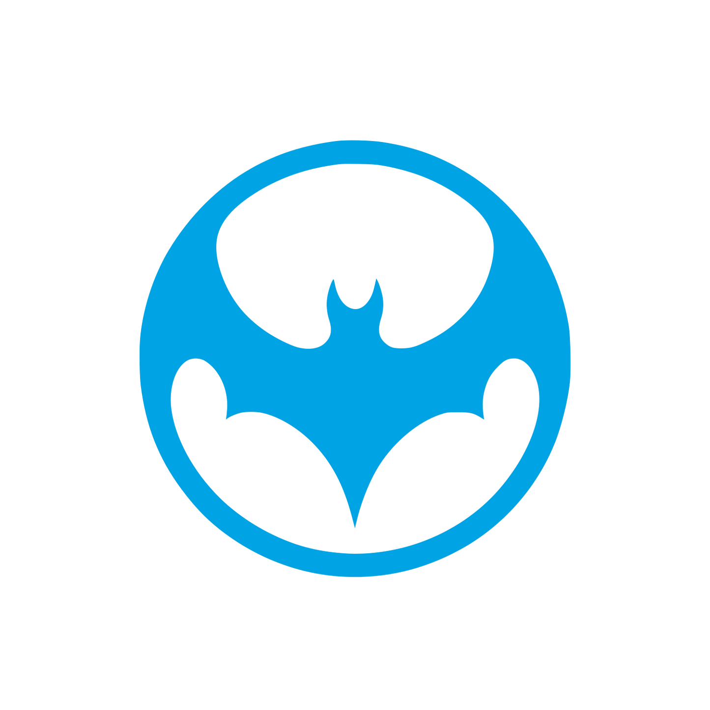 Bat Logo Design #00a3e4