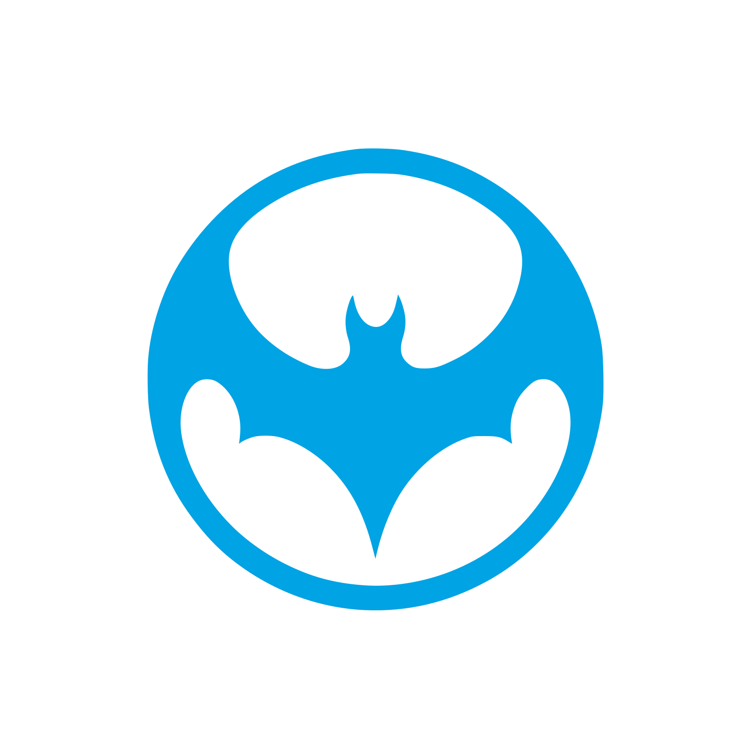 Bat Logo Design #00a3e4