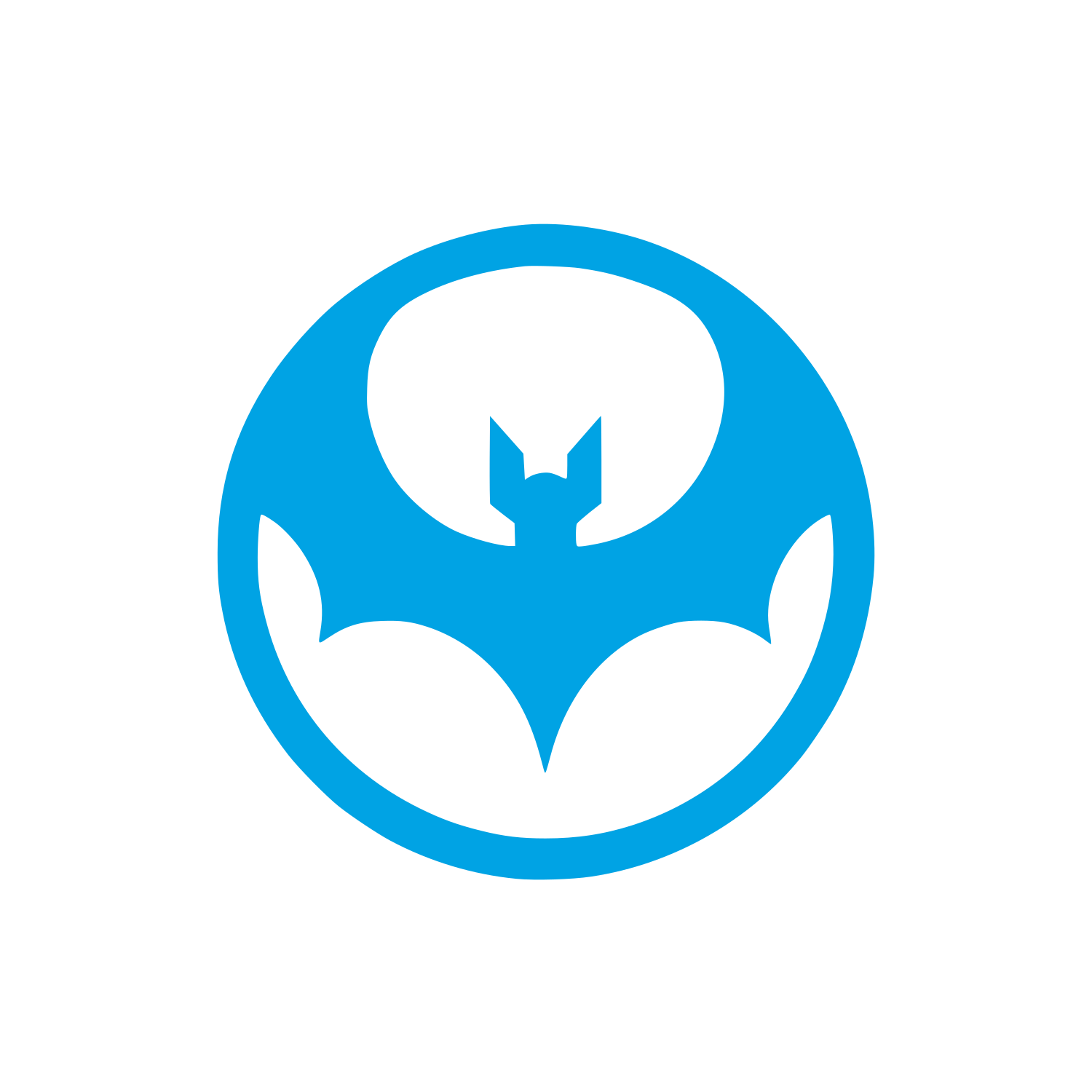 Bat Logo Design #00a3e4