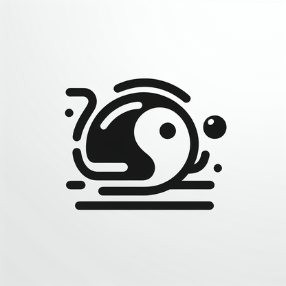 Yin Yang Snail Logo
