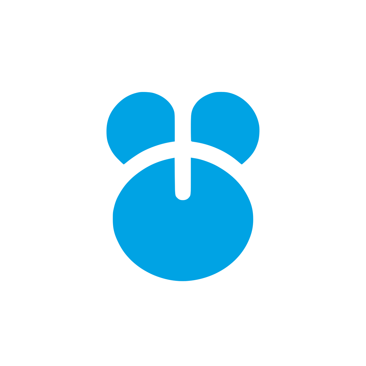 Unique Bear Logo #00a3e4